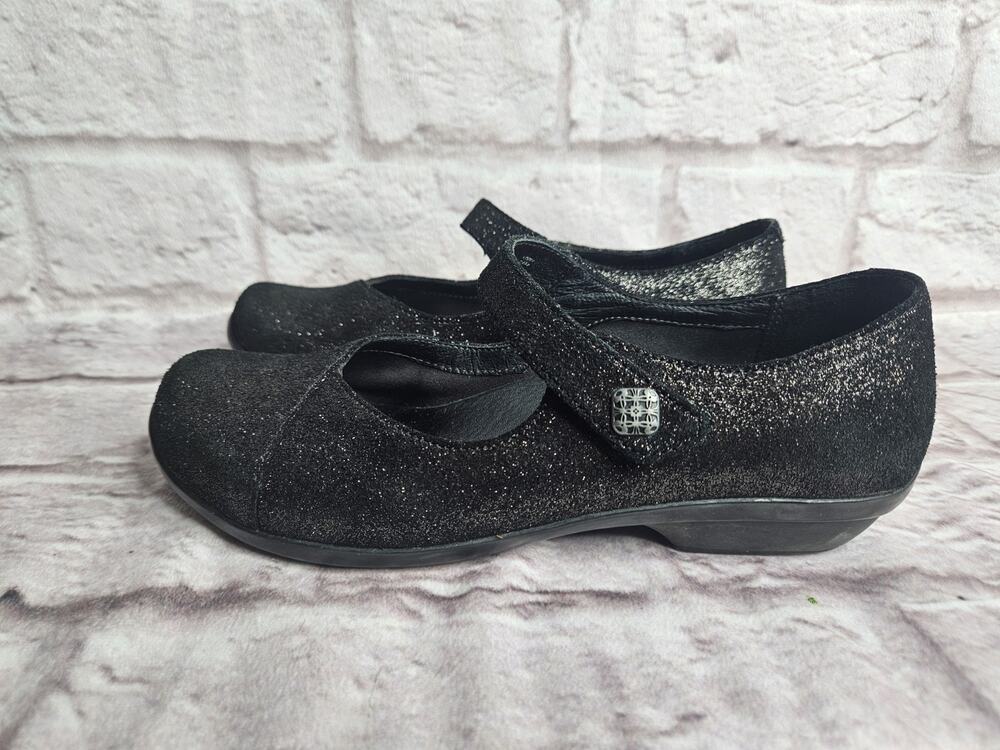 Dansko Black Glitter Maryjane Shoes Euro Size 37 6.5 To 7 US